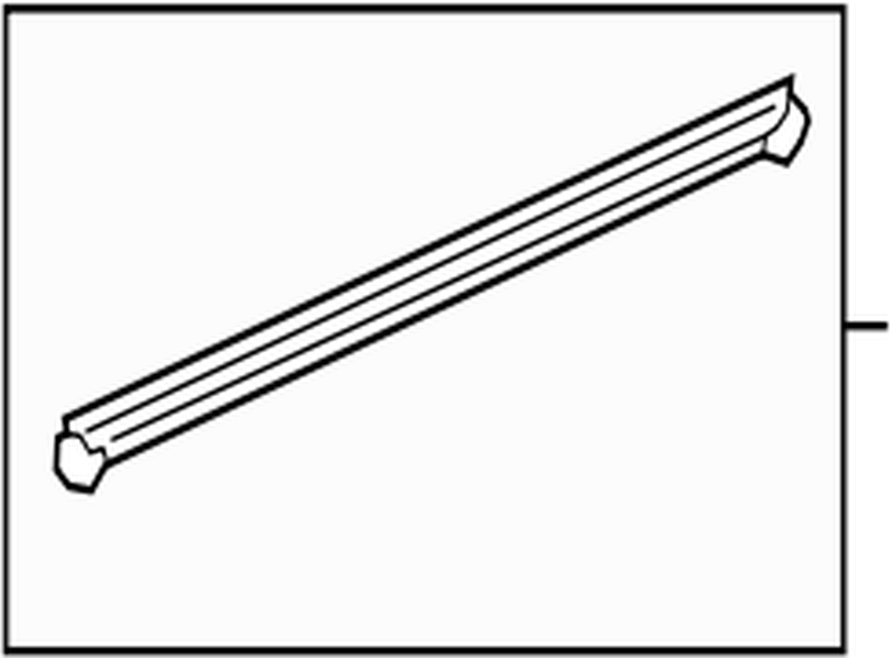 6817330202 Toyota Weatherstrip, rear door glass, inner rh 6817330202