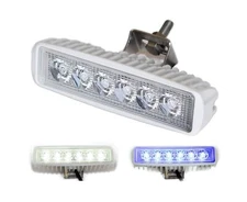 WAVE ONE Dual Color LED Marine Boat Spreader Light Deck Flood Beam Stainless ...