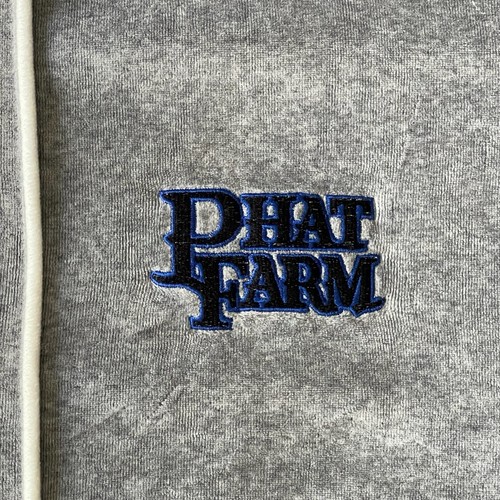 Vintage Phat Farm Track Suit Men’s 2XL Baggy Hip Hop Streetwear Velour Y2K A6 - Picture 12 of 24