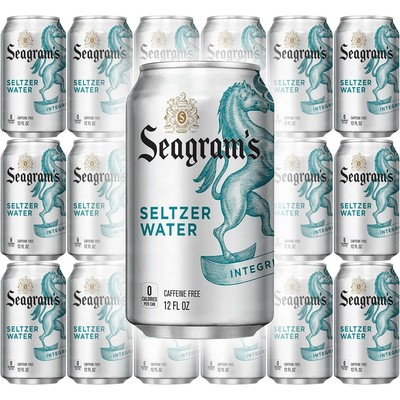 Seagram S Seltzer Water 12 Oz Can Pack Of 18 Total Of 216 Oz Ebay