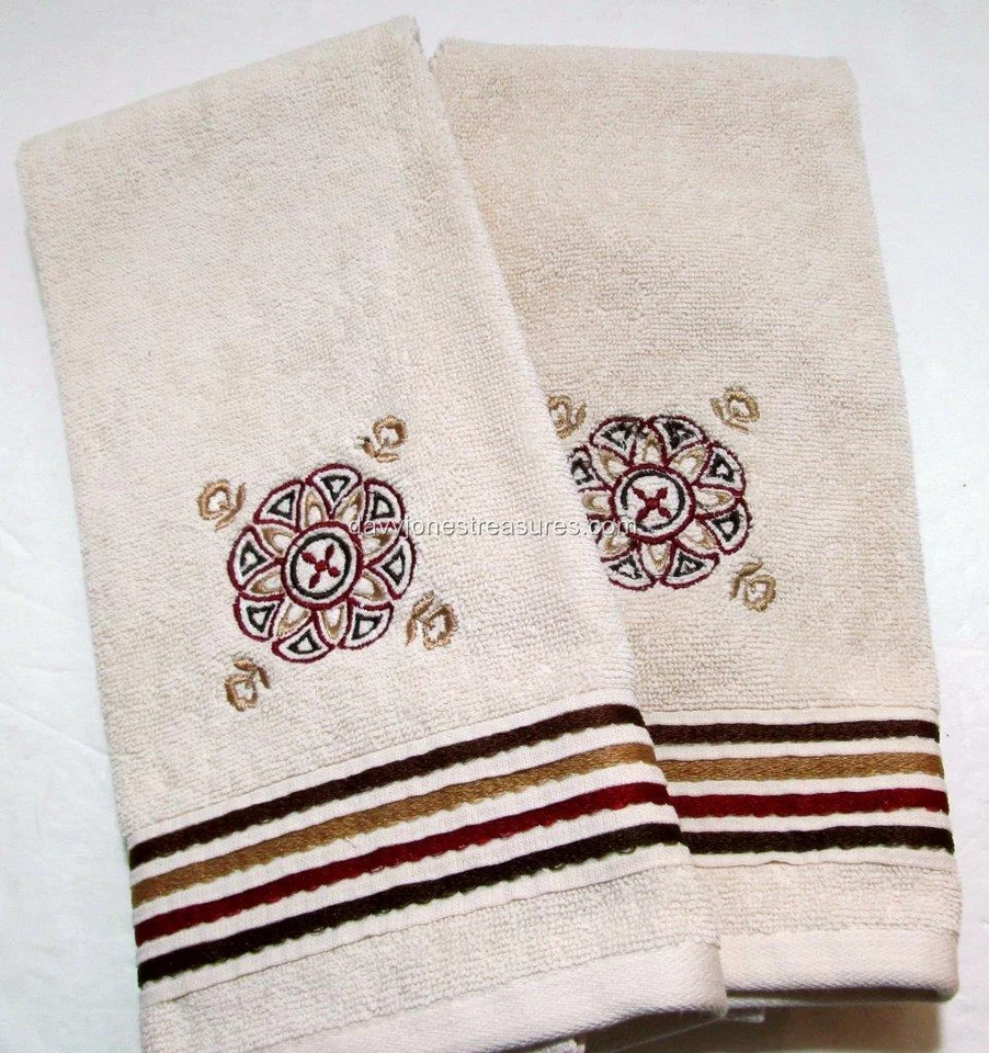 BASMA ванная линия современный медальон ванной душа занавески вручную полотенца и крючки новый - Изображение 3 из 4