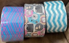 DUCT TAPE ASST 3-ROLLS PATTERNED 1.89  X 45ft TOTAL CREATIVE FUN 
