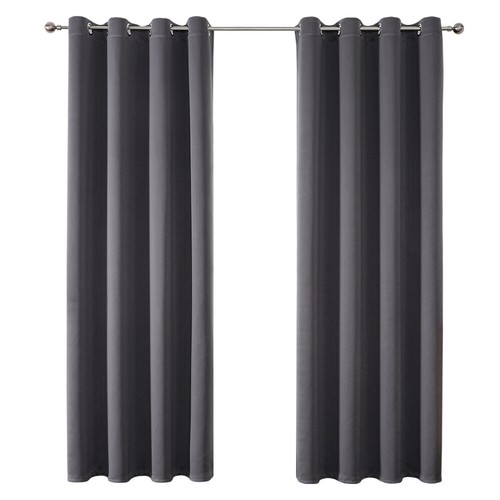 2X Blockout Curtains Blackout Window Curtains Draperies Pair Eyelet for Bedroom - Bild 8 von 54