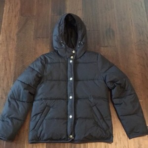 j crew short hooded puffer jacket