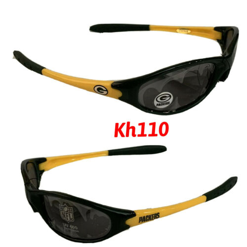 NFL Green Bay Packers Sleek Wrap Sunglasses -UV 400 Protection- Kids - Picture 1 of 7