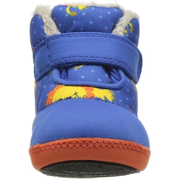 全新 Bogs Kid Baby Elliot 蓝色多狮子印花防水雪地靴 — 第 3/4 张图片