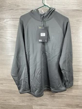 Mens Large Cabelas Instinct 1/2 Zip Flint Gray Pullover