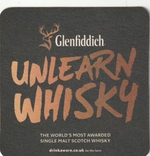 BEER MAT - GLENFIDDICH WHISKY - GLENFIDDICH + ICE EASY SPRING - (Cat No 070)