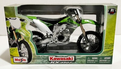 Modellino Moto Kawasaki KX 450F Maisto Scala 1:12 - Con Cavalletto, Parti In Metallo E Plastica - Foto 5
