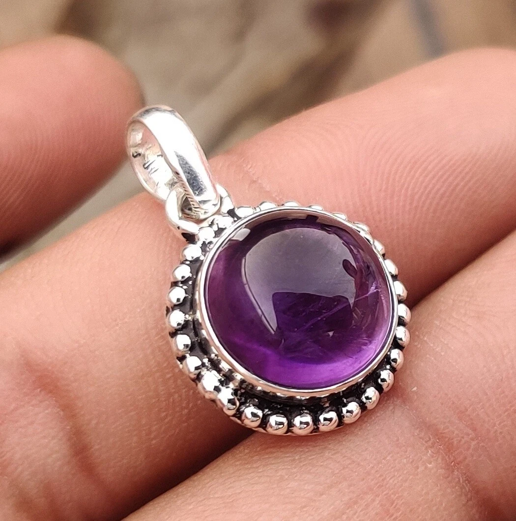 Silver clearance amethyst pendant