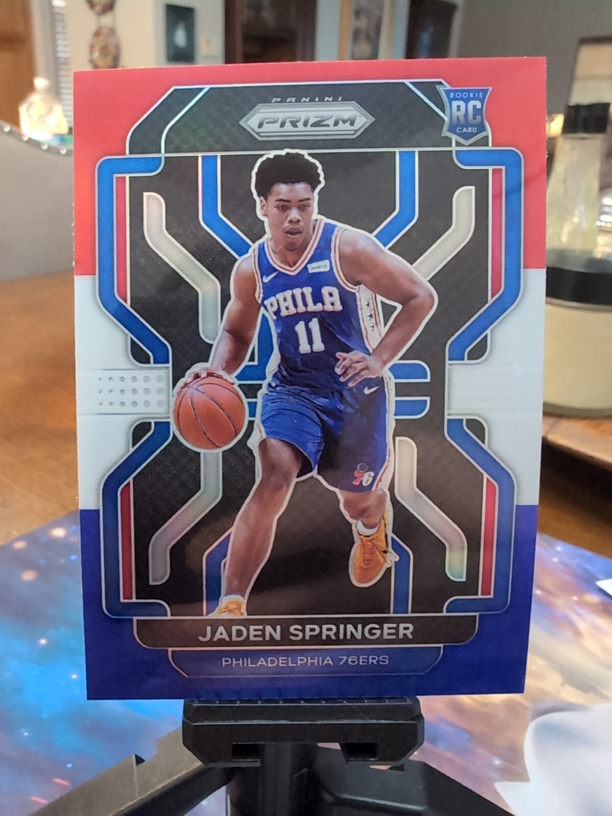 2021-22 Prizm Basketball Jaden Springer RED WHITE BLUE RC 76ers