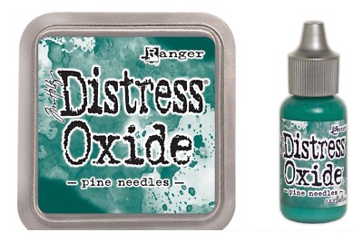 Pine Needles Distress Oxide Pad + Reinker Lot - Tim Holtz Bundle