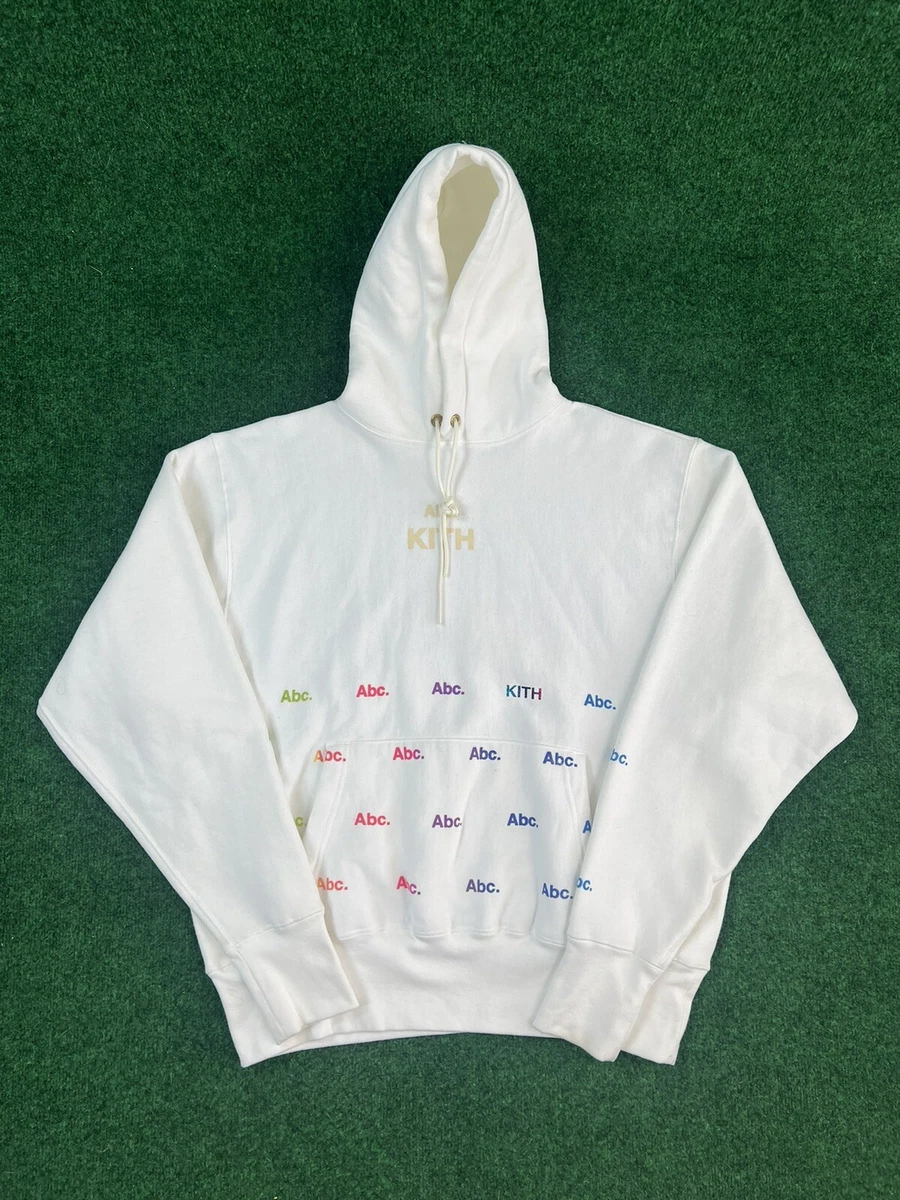 Kith Advisory Board Crystals Holographic Hoodie White Size Large