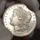 1880-S $1 Morgan Silver Dollar - Proof-Like - Frosty BU - VIDEO - SKU-D4857