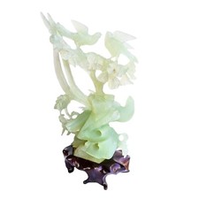 鸟翡翠中国风雕像、雕像| eBay