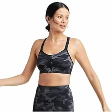 All in Motion Women's High Support Zip-Front Bra - Black/Gray, 36D NWT