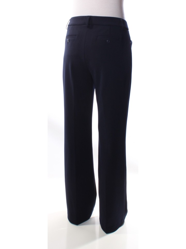 BAR III Womens Navy Wear To Work Boot Cut Pants 8 eBay