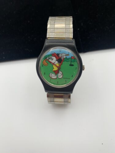 Vintage Speidel Mickey Golf Watch - 第 1/9 張圖片