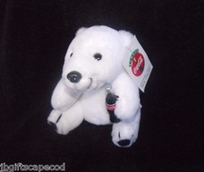 COCA COLA PLUSH POLAR BEAR 1995 NEW WITH TAGS - GREAT COLLECTIBLE - 8" -ADORABLE