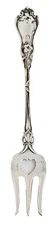 Violet by Whiting Sterling Oyster Fork Pierced- Mono'd R 1909