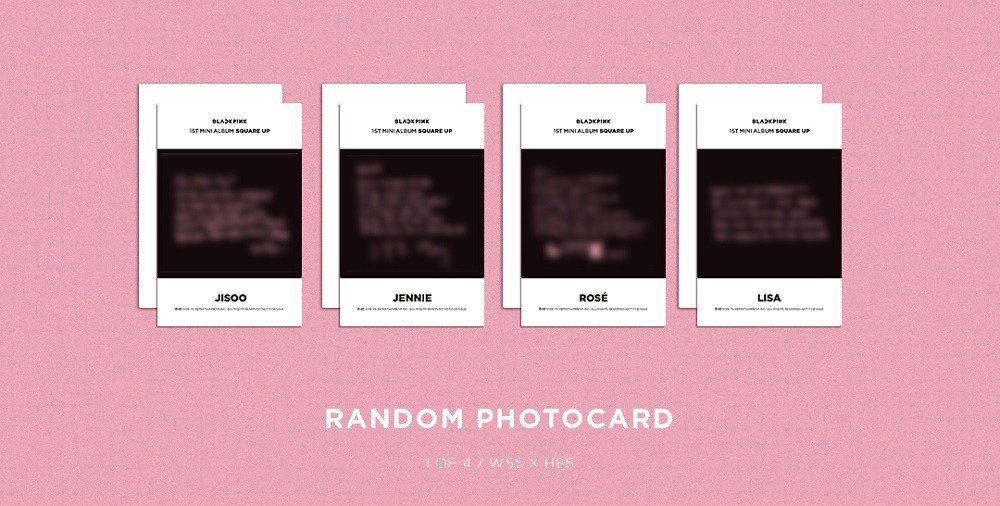 BLACKPINK 1st Mini Album [SQUARE UP] BLACK Ver. CD+P.Book+2p