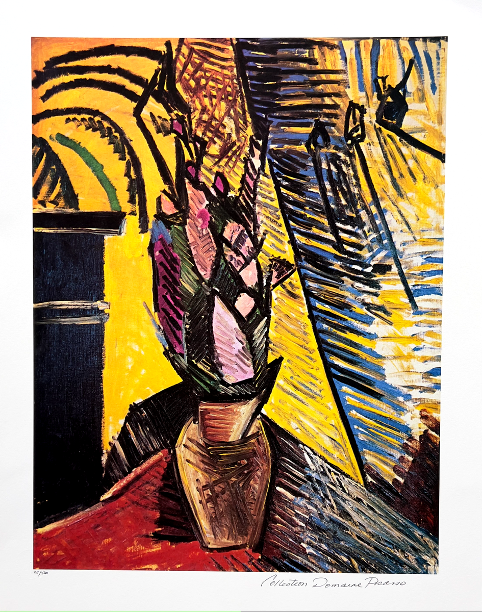 Pablo Picasso VASE OF FLOWERS Estate Signed & Numbered Giclee Art