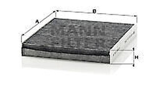 CUK 2545 Mann-Filter Innenraumfilter FüR Audi, Lamborghini, MERCEDES-BENZ, P-image