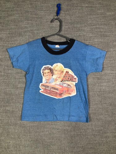 Vintage Dukes of Hazzard T Shirt Boys M 6 8 Blue USA Made Underoos 80s - Picture 2 of 18