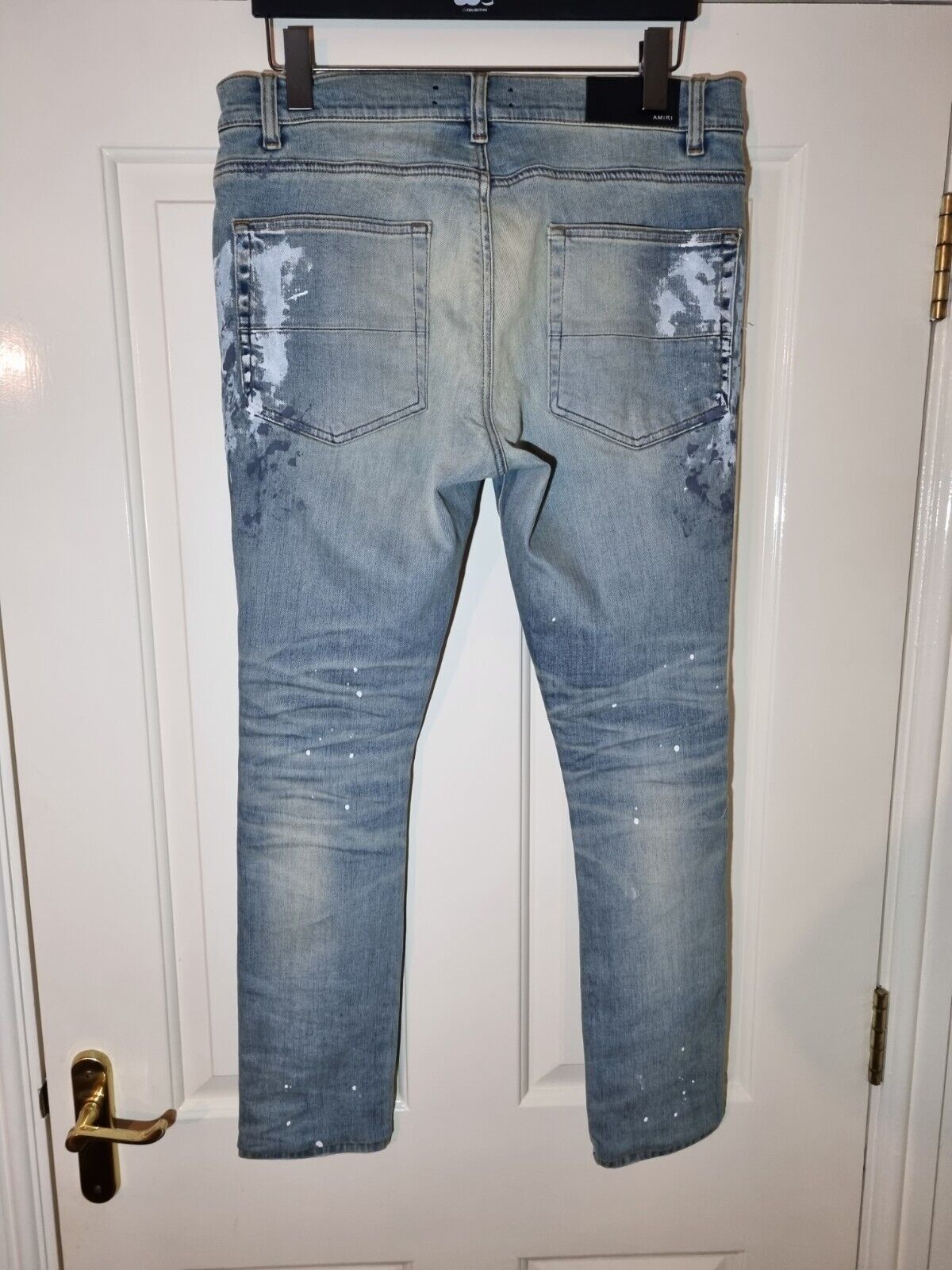 Amiri Paint Splattered Ripped Jeans Mens UK Size … - image 9