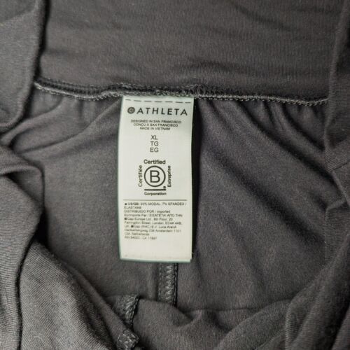 Pantaloni Athleta Release Pantaloni Yoga Relaxed Donna Tg XL Nero Maglia Pull-on - Foto 2 di 9