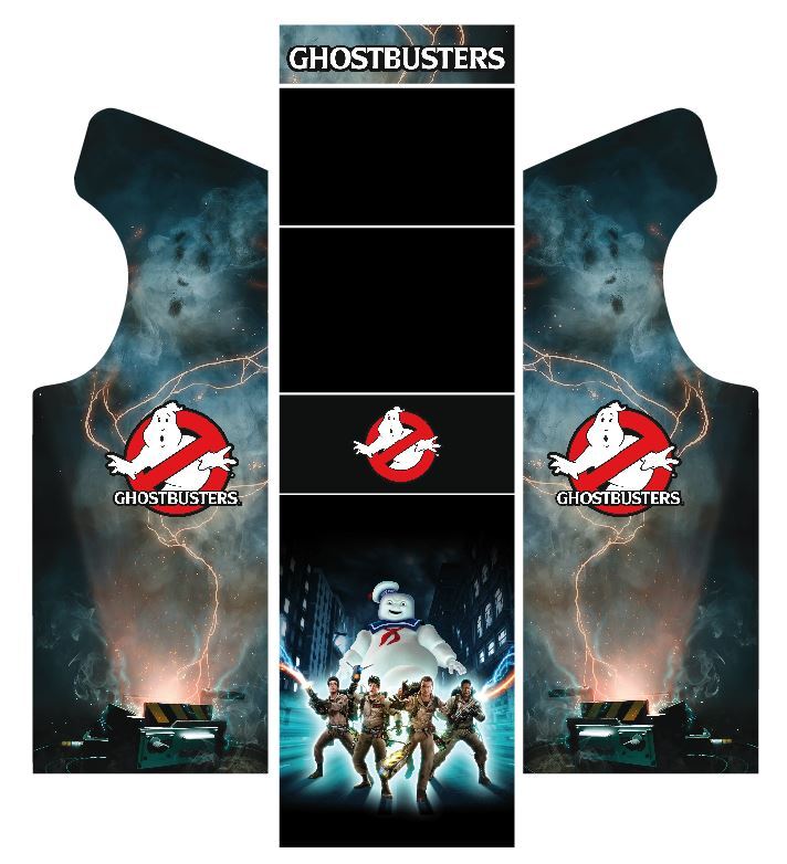 Autocollant Borne Arcade GhostBuster Modèle 2 de Haute Précision Allemande