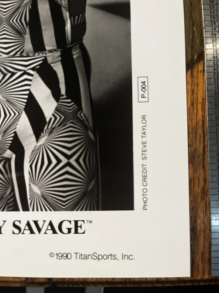 Foto Promocional WWE WWF Macho Man Randy Savage 10x8 De Colección 1990 Titán Original Foto 2 de 4