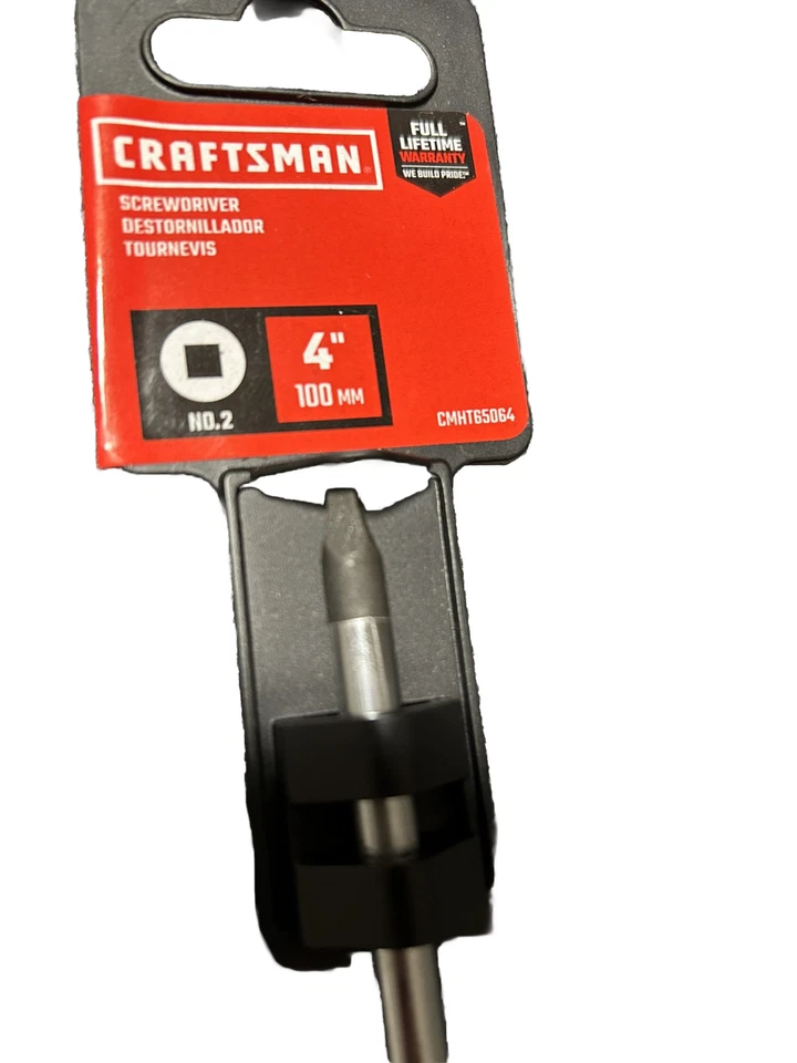 Craftsman No. 2 Square Robertson 4" Screwdriver Part # CMHT65064  Brand New - Image 2 of 3