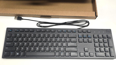 NEU Dell kabelgebundene USB-Tastatur für Desktop PC KB216-BK-US - schwarz