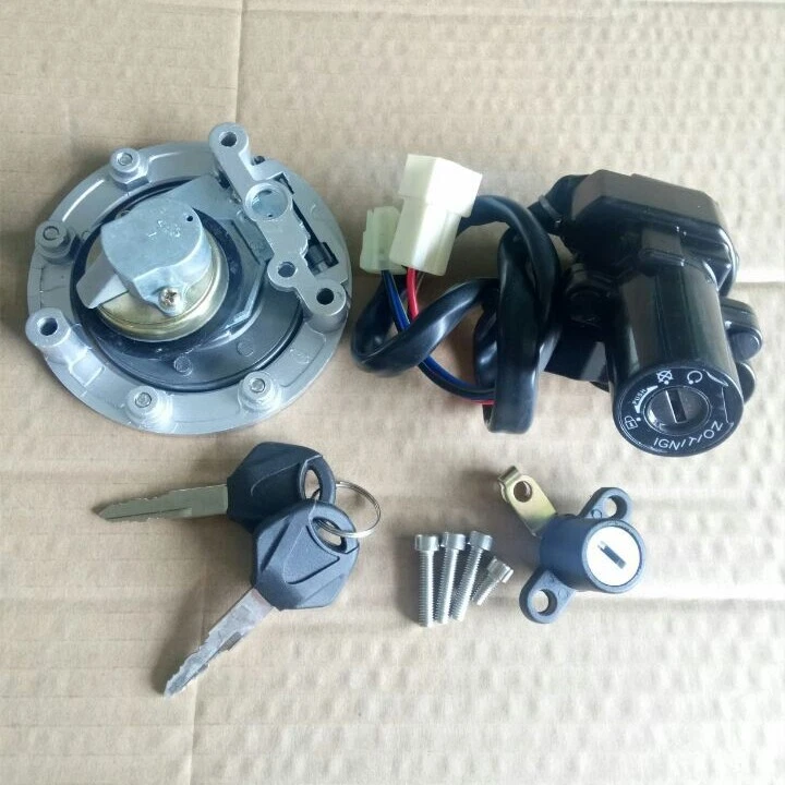 Interruptor de encendido Tapa de gas Cubierta Asiento Bloqueo Llaves Kit para Yamaha FZ07 FZ09 FZ10 14-17 Foto 2 de 4