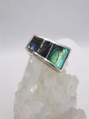 Damen Ring  Perlmutt Edelstein Sterlingsilber Gr. 60 Neuwertig - Bild 1 von 4