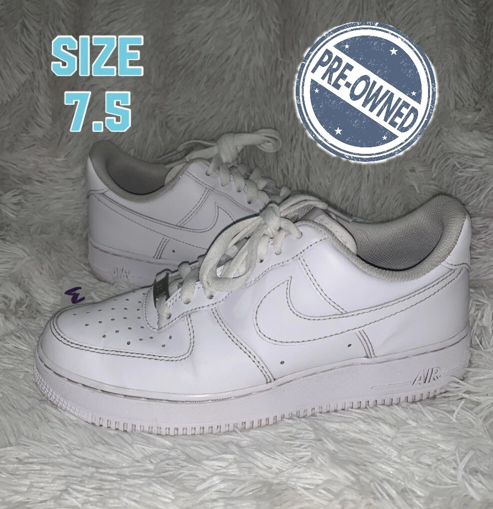 Air force 1 low top white mens size 7.5