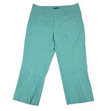 Velucci Women's Size Medium Blue Stretch Capri Comfort Pants