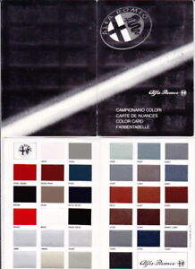 Alfa Romeo Colours Chart