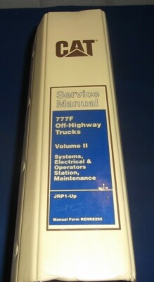 CAT CATERPILLAR 777F OFF HIGHWAY TRUCK SERVICE SHOP REPAIR BOOK MANUAL S/N JRP 2