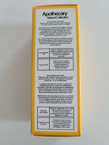 Dr Botanicals Lm Lemon Superfood All-In-One Rescue Butter 50ml Moisturizer New - Picture 2 of 5