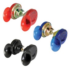 PAIR OF UNIVERSAL TWIN SNAIL HORNS MOTORBIKE CAR LOUD 130dB HI/LOW HORN 12V