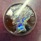 1944 Mercury Dime 10C ICG Genuine Black Ruthenium & Hologram