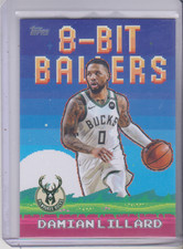 2025-26 Topps Damian Lillard 8-Bit Ballers insert 8B-8 Milwaukee Bucks