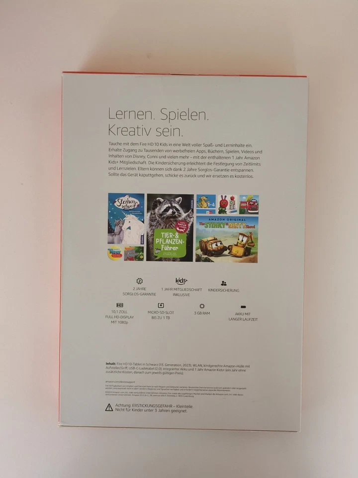 Amazon Fire HD 10 Kids-Tablet (2023) Grün für Kinder ab Vorschulalter NEU OVP🔥 - Bild 2 von 2