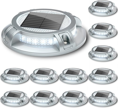 #ad Outdoor Solar Driveway Lights 12 Pack 40 LEDs Waterproof 4 Modes $124.99