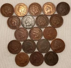 19 DIFFERENT Indian Head Cent Penny Lot Coins- 10 Will Be From The 1800s - #139