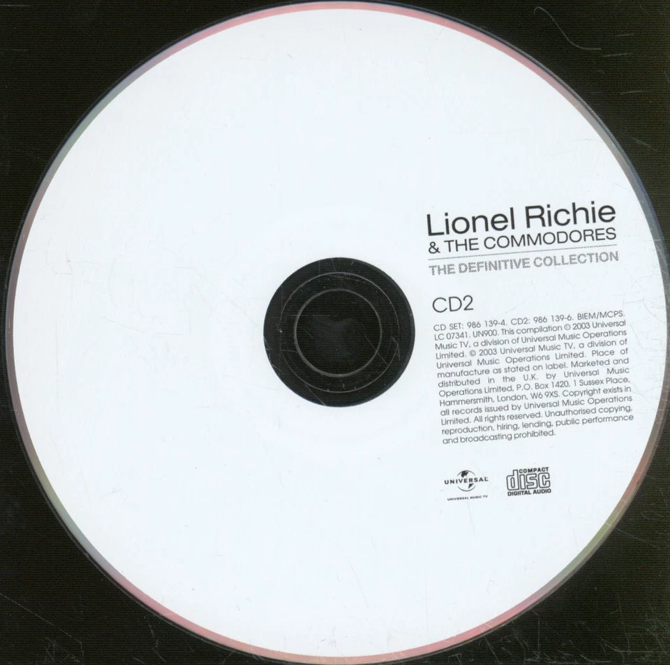 Lionel Richie Und Die Commodores Definitive Collection Doppel-CD Europa Island - Bild 3 von 4