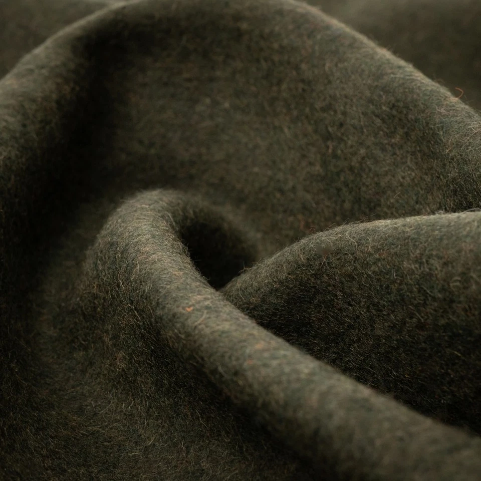 Arcturus Wool Blanket - 4.5 lbs, Warm, Washable, 64" x 88" (Olive Green) - Image 3 of 4