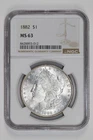 1882 MORGAN DOLLAR NGC MS63